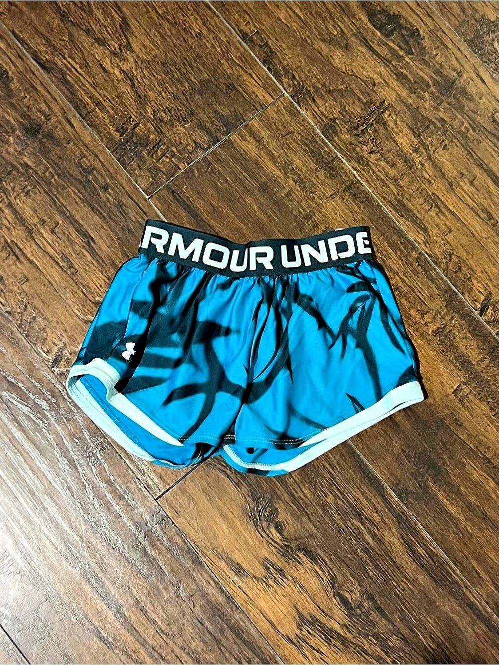 Under Armour Play Up Shorts in Blue & Black